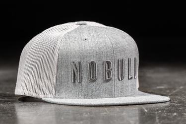 Nobull Flat-Brim Trucker Men's Hats Light Grey | Australia (XU8314)